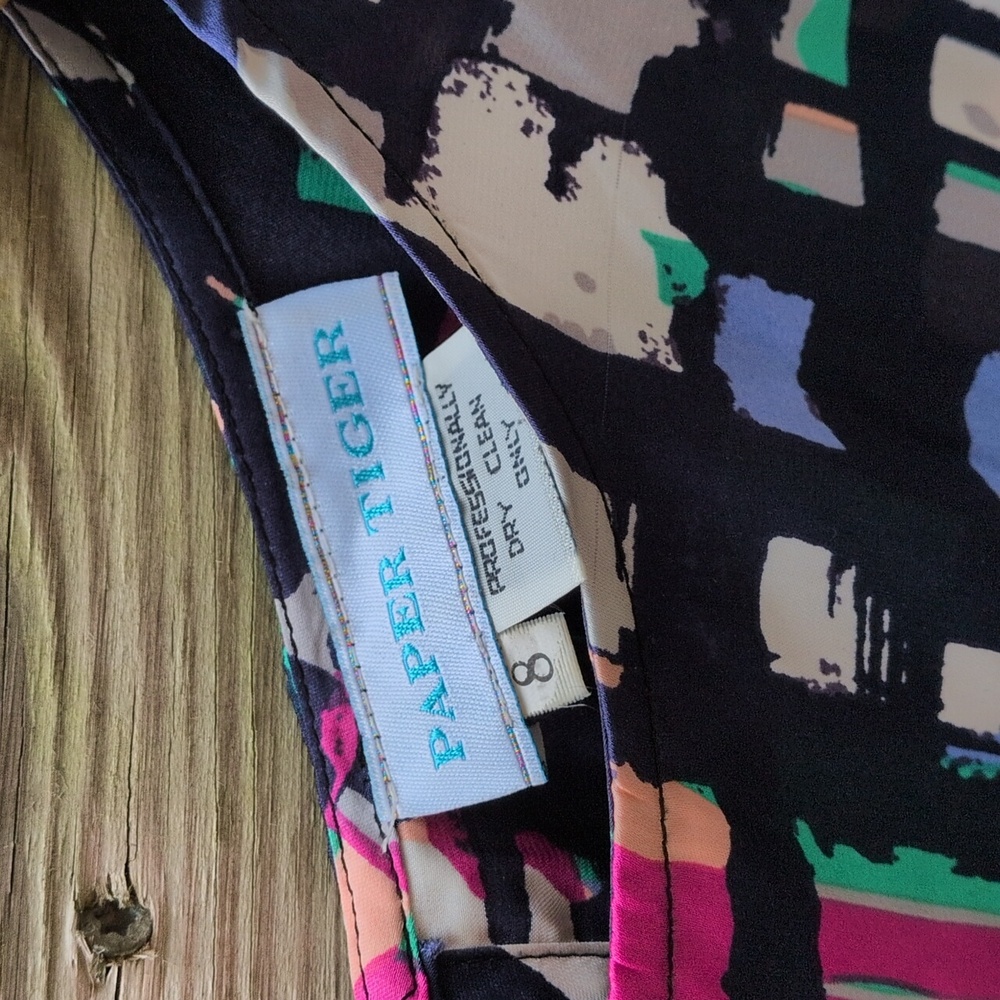 Colorful Abstract Print Dress - Picture 3 of 5
